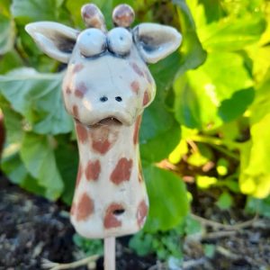 Giraffe plant pot critter